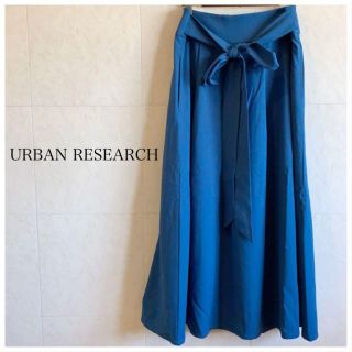 アーバンリサーチ(URBAN RESEARCH)のゆう様★URBAN RESEARCH フレアロングスカート きれいめ ブルー(ロングスカート)