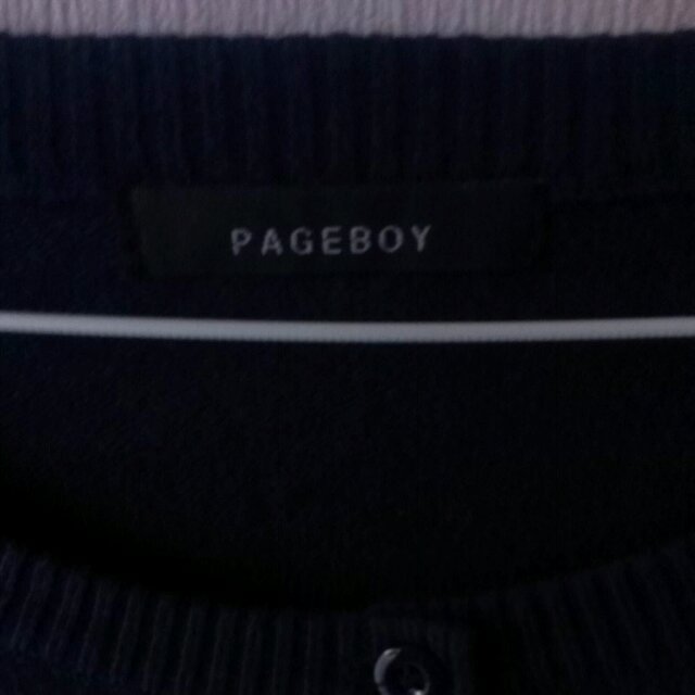 PAGEBOY(ページボーイ)の紺色カーディガン レディースのトップス(カーディガン)の商品写真