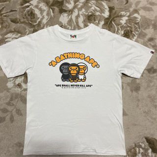 アベイシングエイプ(A BATHING APE)のAPE BAPE  KAWS BABY MILO tee tシャツ M 白(Tシャツ/カットソー(半袖/袖なし))