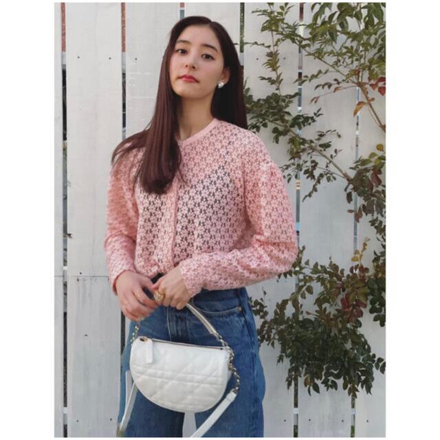 CLANE(クラネ)のクラネ正規品！！新品紙タグ付き★3D FLOWER LACE CARDIGAN  レディースのトップス(カーディガン)の商品写真