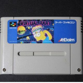 希少 レア バーチャルバート スーパーファミコン ソフト シンプソンズ