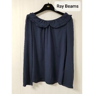 レイビームス(Ray BEAMS)のRay BEAMS　レイ・ビームス　ブラウス　ネイビー(シャツ/ブラウス(長袖/七分))