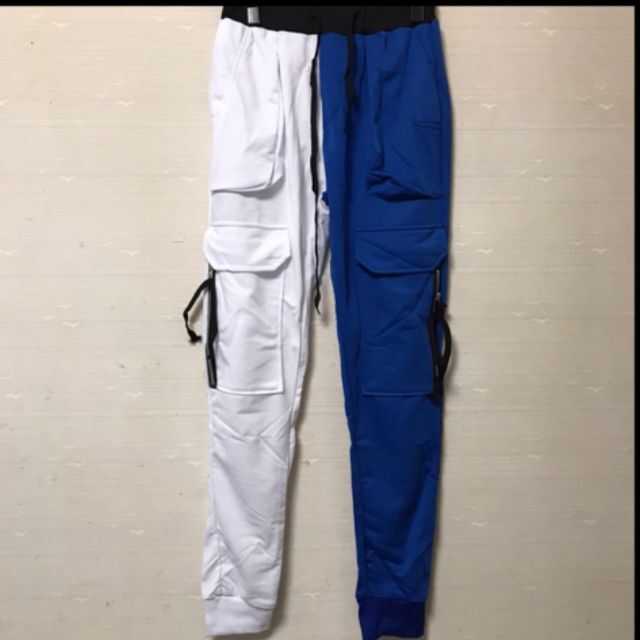 ☆大人気 トラック パンツ ツートン ジョガー カーゴ ストレッチ 赤青 M 通販 ★大人気 トラック パンツ ツートン ジョガー カーゴ ストレッチ 赤青 M