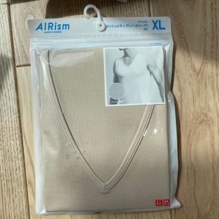 ユニクロ(UNIQLO)のメンズ　（XL） UNIQLO エアリズムメッシュ　Vネック　ノースリーブシャツ(その他)