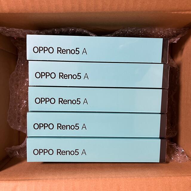【新品・未使用】OPPO Reno 5A アイスブルー 5台セット 2
