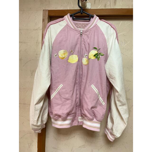 ピンクハウス♡レモン刺繍 スカジャン風ブルゾン ピンク-