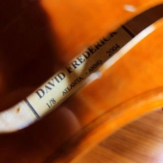 良音量天然杢】DAVID FREDERICK 1/8 バイオリン 2004の通販 by