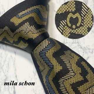 ミラショーン(mila schon)の✨極美品✨mila schon ネクタイ ストライプ レジメンタル ワンポイント(ネクタイ)