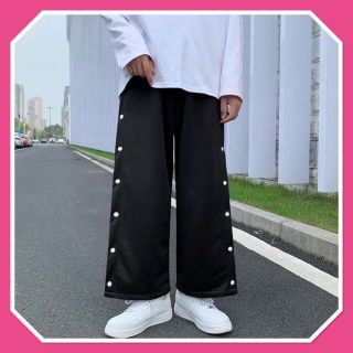 未使用　ヘリン.サイ　サイドボタンパンツ