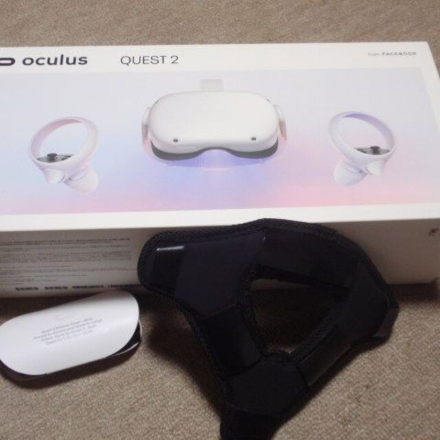 喜ばれる誕生日プレゼント Oculus Quest シリコンカバー(新品)とヘッドバンド付き 2-64GB 家庭用ゲーム機本体