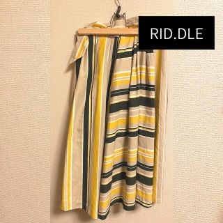 リドルフロム(rid.dle from...)のリドルフロム　切替ストライプスカート (ひざ丈スカート)