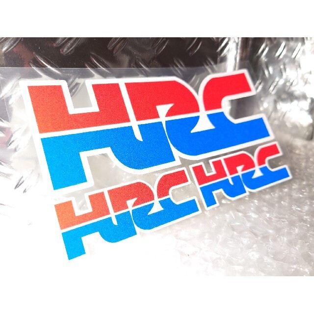 ■高感度クリア反射ステッカー(防水) 【HRC/3枚組】■ 自動車/バイクのバイク(ステッカー)の商品写真
