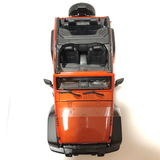 ジープ　jeep WRANGLER オレンジ エンタメ/ホビーのおもちゃ/ぬいぐるみ(ホビーラジコン)の商品写真