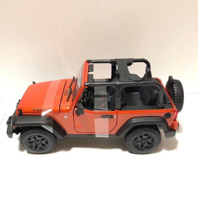 ジープ　jeep WRANGLER オレンジ エンタメ/ホビーのおもちゃ/ぬいぐるみ(ホビーラジコン)の商品写真