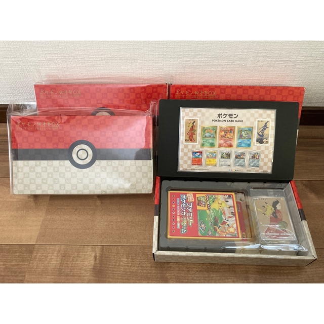 ポケモンカード 切手BOX 4セット内容