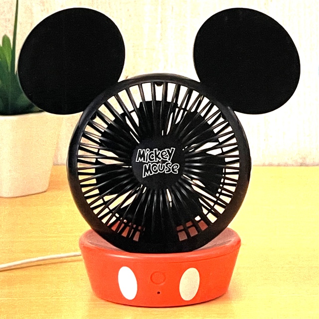Disney(ディズニー)の卓上扇風機 ミニ扇風機 ミッキーマウス ミニー 扇風機 ディズニー Disney スマホ/家電/カメラの冷暖房/空調(扇風機)の商品写真