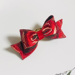 ジェーンマープル(JaneMarple)の【未着用】刺繍のリボンリング　okapplover(リング(指輪))