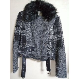 デシグアル(DESIGUAL)のDesigual レディース Sheila Coat 白黒 サイズ３６(その他)