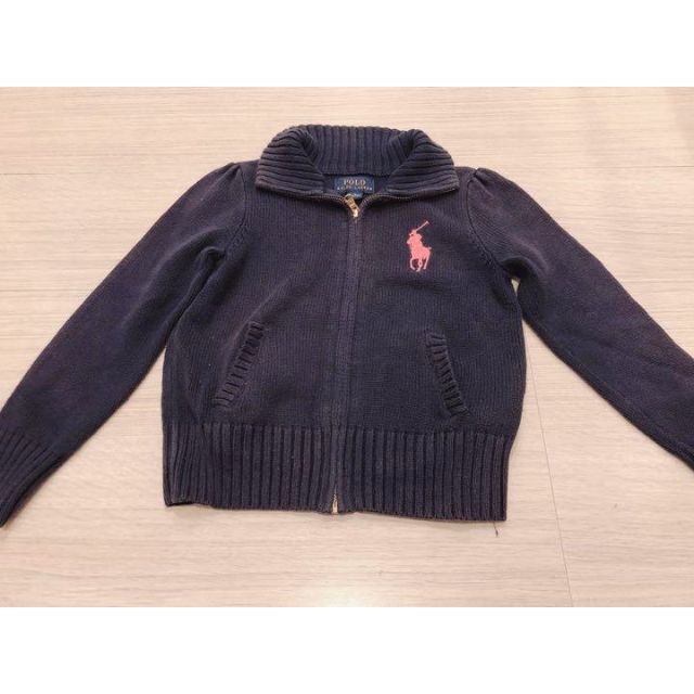 Ralph Lauren(ラルフローレン)のラルフローレン ビッグポニー ロゴ ニットパーカー 110 120 110cm キッズ/ベビー/マタニティのキッズ/ベビー/マタニティ その他(その他)の商品写真