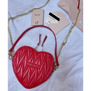 miumiu - 美品❤️ミュウミュウ バレンタイン限定 ハートショルダー ...