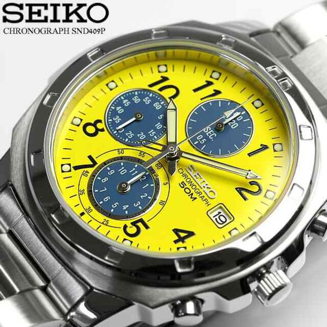 SEIKO(セイコー)のSEIKO セイコー メンズ 腕時計 海外モデル イエロー 新品 メンズの時計(腕時計(アナログ))の商品写真