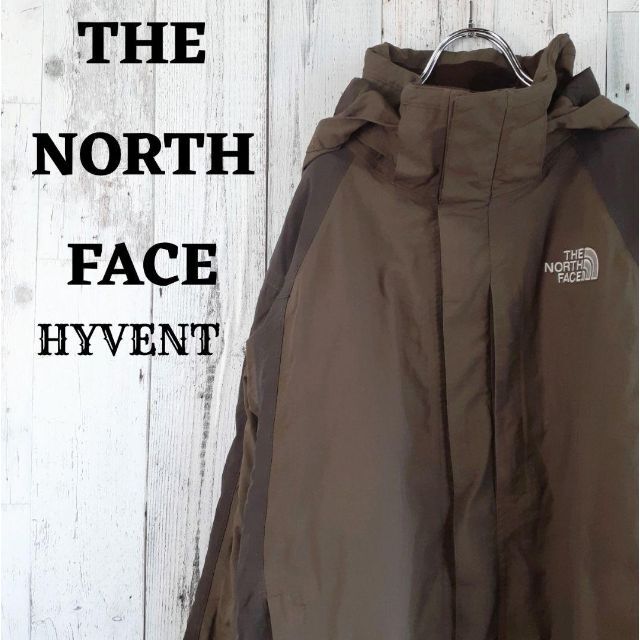 THE NORTH FACE(ザノースフェイス)のUS規格ノースフェイスマウンテンパーカーハイベント刺繍ロゴアウター茶ブラウン古着 メンズのジャケット/アウター(マウンテンパーカー)の商品写真