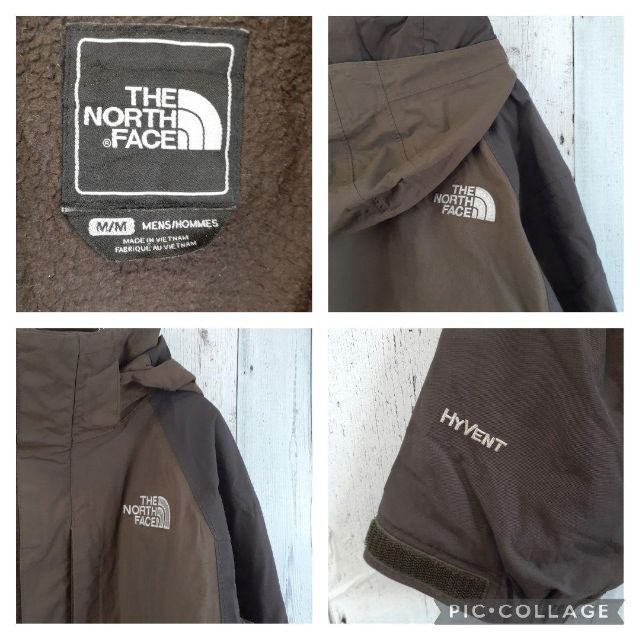 THE NORTH FACE(ザノースフェイス)のUS規格ノースフェイスマウンテンパーカーハイベント刺繍ロゴアウター茶ブラウン古着 メンズのジャケット/アウター(マウンテンパーカー)の商品写真