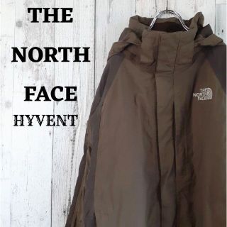 ザノースフェイス(THE NORTH FACE)のUS規格ノースフェイスマウンテンパーカーハイベント刺繍ロゴアウター茶ブラウン古着(マウンテンパーカー)