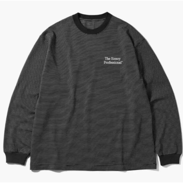 メンズennoy L/S Border T-Shirt (BLACK × WHITE)