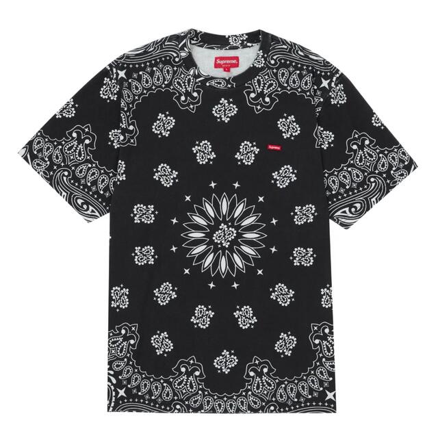 Supreme Small Box Tee Black Bandana M