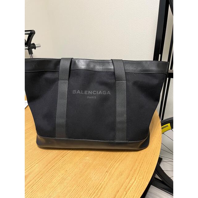 バレンシアガ　キャンバス　ネイビートート　バッグ　balenciaga