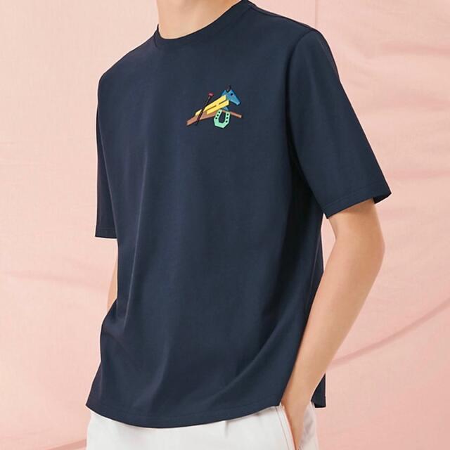 本物の Hermes - エルメス　ミニレザーパッチ/マルチカラー Tシャツ+カットソー(半袖+袖なし)