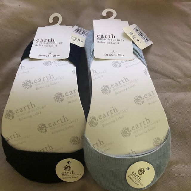 earth music & ecology(アースミュージックアンドエコロジー)のearth music &ecology靴下✖️2 レディースのレッグウェア(ソックス)の商品写真