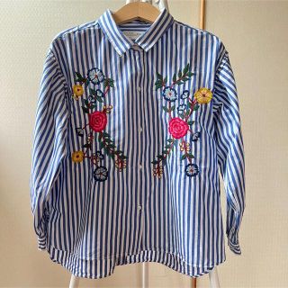 ザラキッズ(ZARA KIDS)のZara Girlsザラガールズ▪︎花柄ブラウス　128(Tシャツ/カットソー)