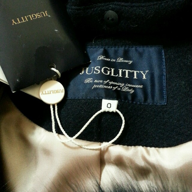 JUSGLITTY(ジャスグリッティー)のジャスグリッティー☆コート レディースのジャケット/アウター(ロングコート)の商品写真