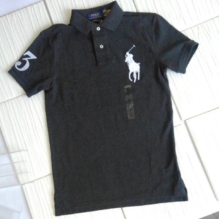 ポロラルフローレン(POLO RALPH LAUREN)のPOLO RALPH LAUREN ⭐新品⭐ タグ付きグレー半袖ポロシャツ、XS(ポロシャツ)