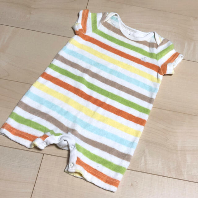 babyGAP(ベビーギャップ)のGAP パイル地ロンパース　70cm キッズ/ベビー/マタニティのベビー服(~85cm)(ロンパース)の商品写真