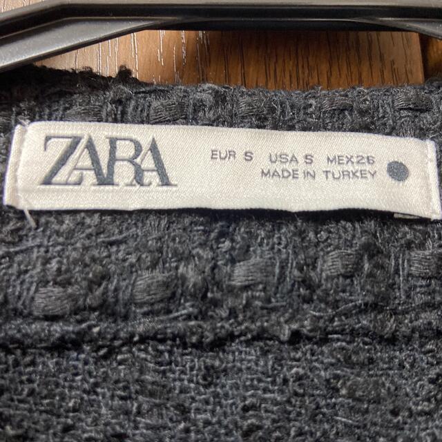 ZARA(ザラ)のZARA ツイードジャケット レディースのジャケット/アウター(ノーカラージャケット)の商品写真