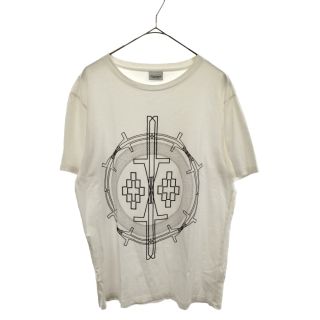 マルセロブロン(MARCELO BURLON)のMARCELO BURLON マルセロバーロン ラバープリントデザイン 半袖Tシャツ カットソー ホワイト(Tシャツ/カットソー(半袖/袖なし))