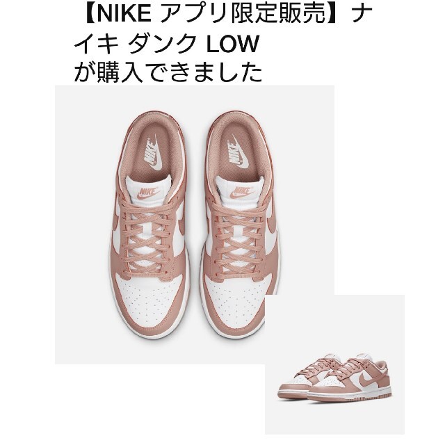 Nike Wmns Dunk Low Rose Whisper　27cmスニーカー