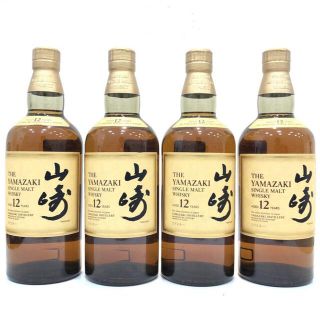 食品/飲料/酒サントリー 山崎12年 700ml シングルモルト ウイスキー 4本