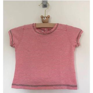 プチバトー(PETIT BATEAU)のプチバトー ボーダー カットソー 12m 74センチ(Ｔシャツ)