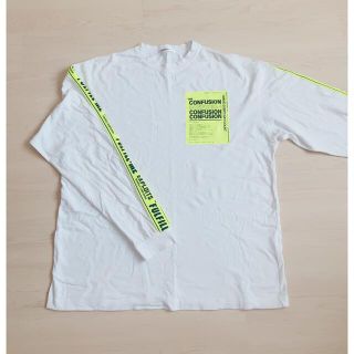 Tシャツ　イエロー　ホワイト(Tシャツ/カットソー(七分/長袖))