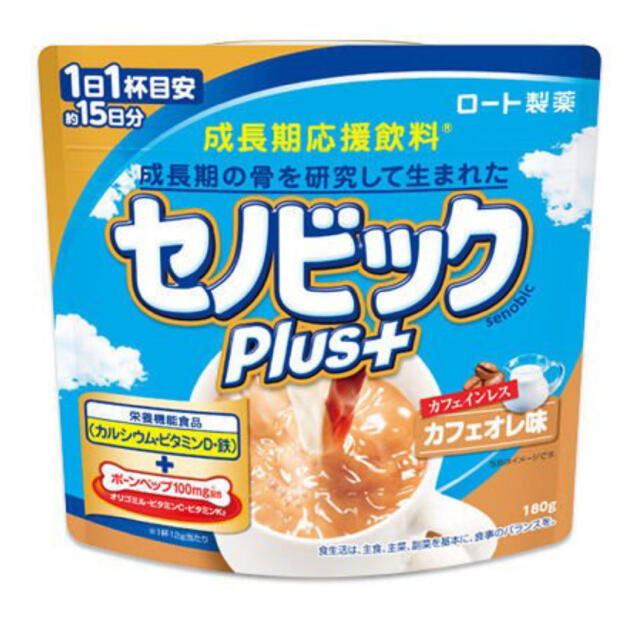 ロート製薬(ロートセイヤク)の【新品】セノビックプラス　カフェオレ味　180g 食品/飲料/酒の健康食品(その他)の商品写真