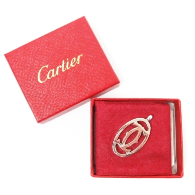 カルティエ Cartier 2Cロゴ チャーム ペンダントトップ シルバー