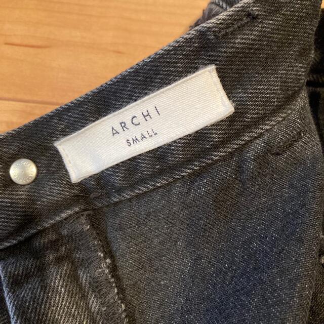 archi(アーキ)のARCHI ブラックデニムロングスカート レディースのスカート(ロングスカート)の商品写真