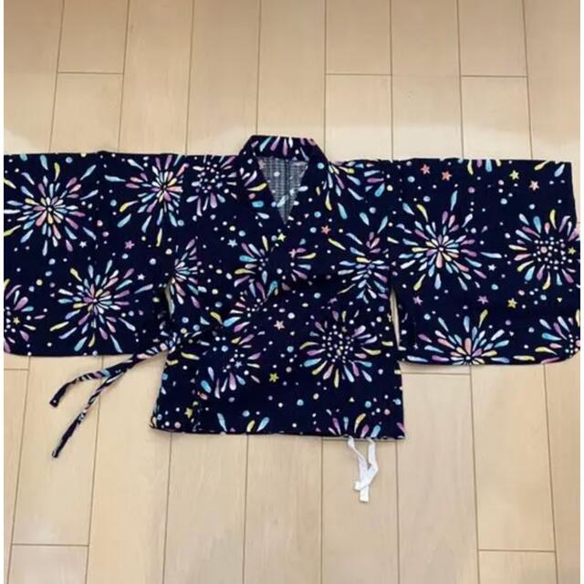 F.O.KIDS(エフオーキッズ)のアプレレクール 浴衣　120 花火 キッズ/ベビー/マタニティのキッズ服女の子用(90cm~)(甚平/浴衣)の商品写真