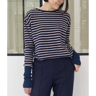 アパルトモンドゥーズィエムクラス(L'Appartement DEUXIEME CLASSE)の☆新品☆L’Appartement Border Thermal Top(Tシャツ(長袖/七分))