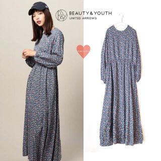 ビューティアンドユースユナイテッドアローズ(BEAUTY&YOUTH UNITED ARROWS)のBeauty&Youth リバティプリント 2WAY マキシワンピース(ロングワンピース/マキシワンピース)