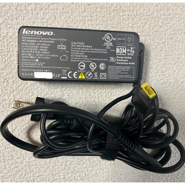 ☆送料込☆中古純正品LENOVO ACアダプター20V 2.25A